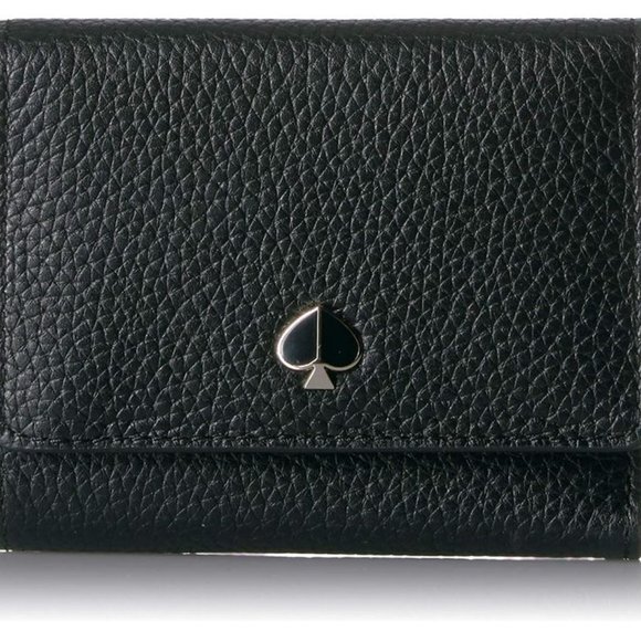 kate spade Handbags - NWT / Kate Spade / Polly Small Trifold Wallet / Full Black ♥️